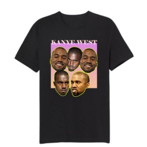 Kanye West Funny Face Stickets T-shirt